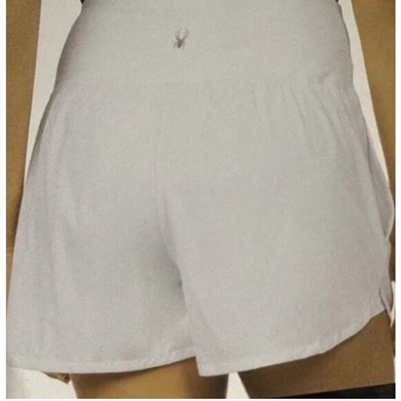 Spyder Active Women's Athletic Shorts with Pockets, White. Size X-Large - Picture 2 of 2
